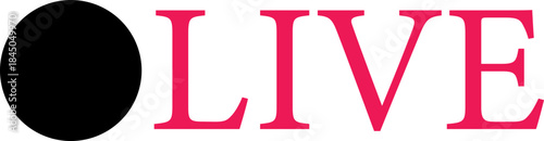 Live Streaming Icon. Vector for streaming, live broadcast, blog, television, shows, live performances, news and various video content. Live broadcasting buttons and symbols. Vector illustration.