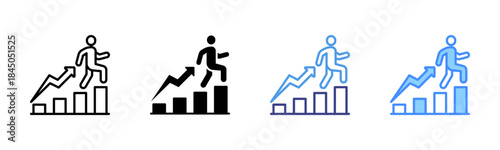 Increase icon set multiple style collection