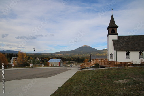 church on the hill, Nordegg, Alberta