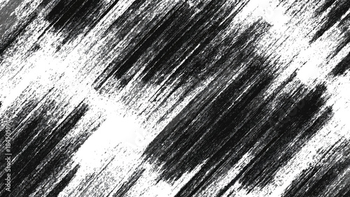 Diagonal black and white brush stroke texture