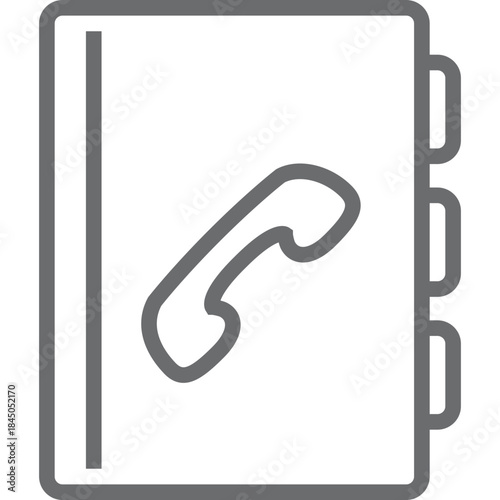 vector phone book icon