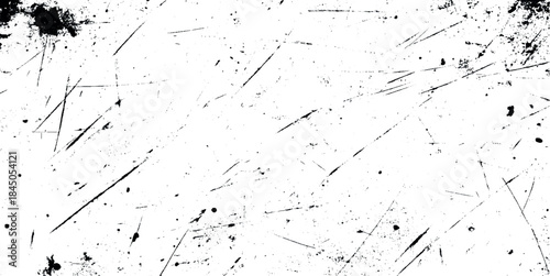 Dramatic grunge effect creates a distressed, vintage, and aged aesthetic element for graphic design.