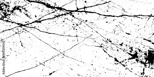 High resolution black and white grunge texture featuring intense scratches vector design for designer.