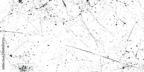 Black and white distressed grunge scratch texture overlay with dust use it as a background, overlay.