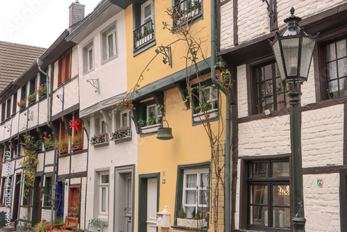 Fachwerkhäuser in der Alten Schulstraße in Kempen (Niederrhein)