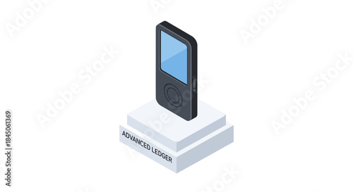 Innovative ledger device in modern design for secure digital transactions, showcasing advanced blockchain technology and financial security solutions