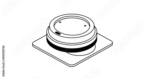 Sleek minimalist white and black wireless charging pad for modern devices offering convenient charging solutions in a clean, contemporary design aesthetic