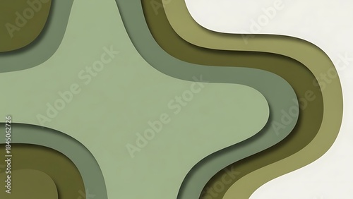 A modern abstract background with smooth organic shapes
