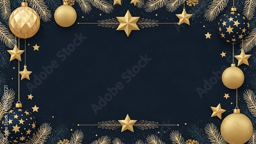 An elegant luxury Christmas greeting card