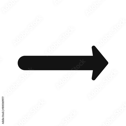 Right arrow glyph icon vector template