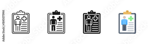 Medical Information Icon, Multi Styles Icon Set