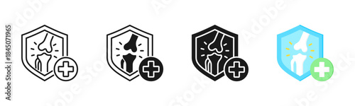 Rheumatic Disease Icon, Multi Styles Icon Set