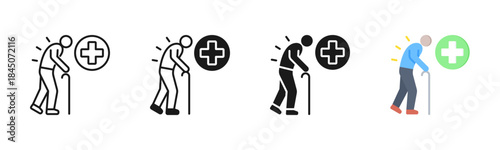 Geriatric Icon, Multi Styles Icon Set