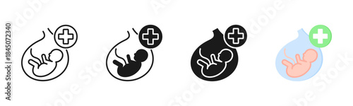 Obstetric Icon, Multi Styles Icon Set