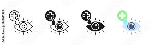 Ophthalmology Icon, Multi Styles Icon Set