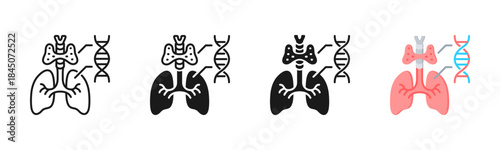 Physiology Icon, Multi Styles Icon Set
