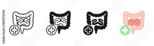 Gastroenterology Icon, Multi Styles Icon Set