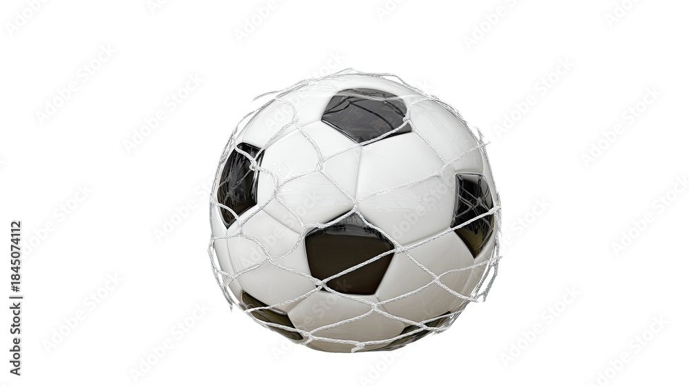 Fototapeta premium soccer ball on white background