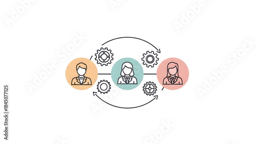 Diverse team collaborating in modern business setting