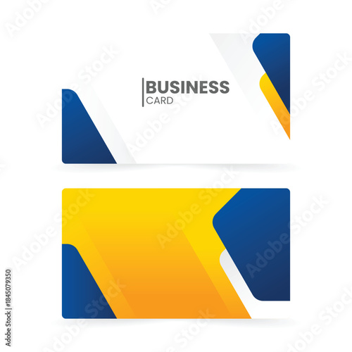 modern business card template gradient abstract elements