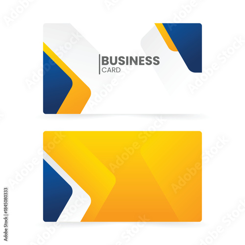 modern business card template gradient abstract elements