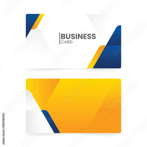 modern business card template gradient abstract elements