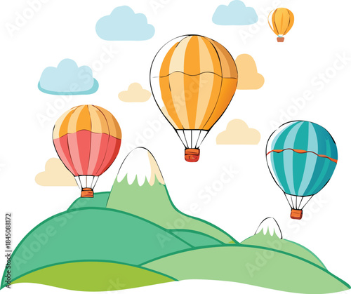hot air balloons