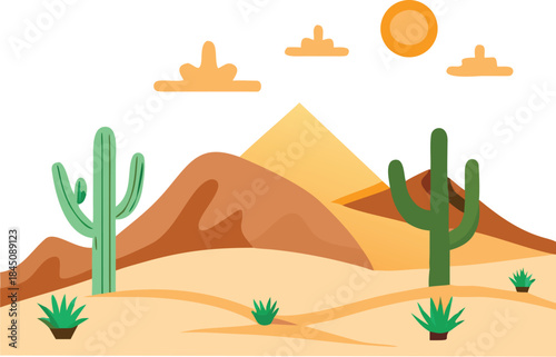 vector illustration of cactus