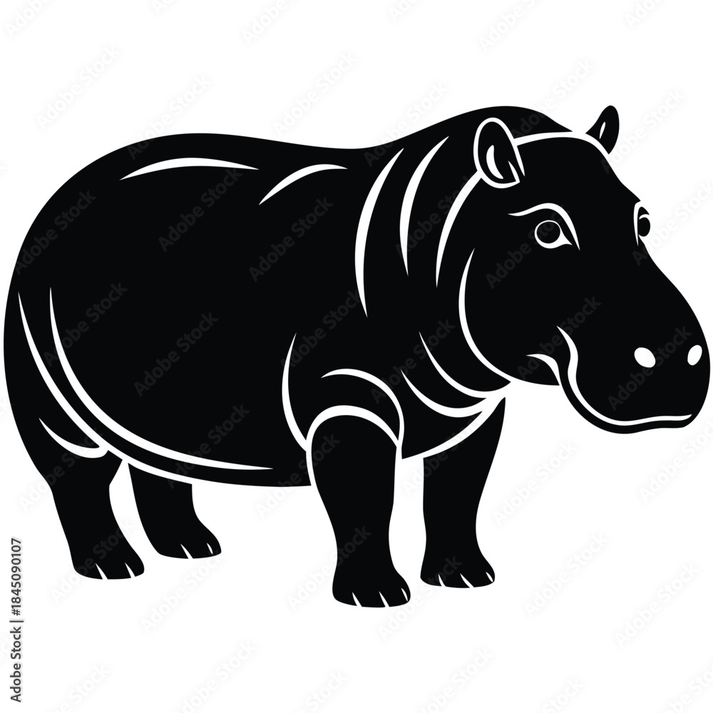 Fototapeta premium rhino vector illustration