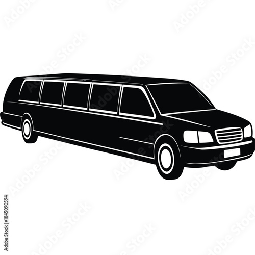 black car isolated on white