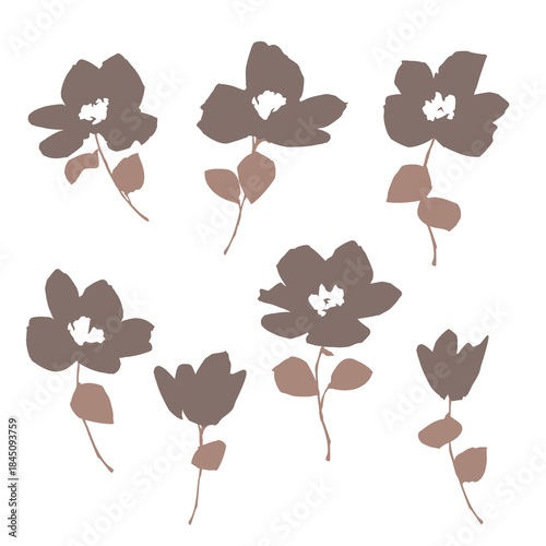 Abstract flower material ideal for textile design,