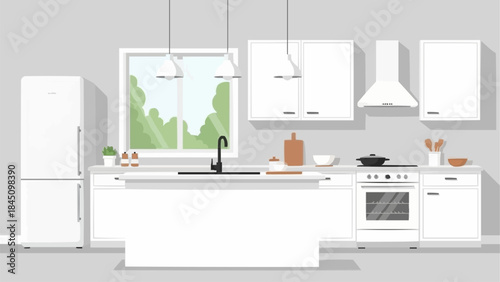 modern kitchen interior