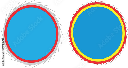 Colourful circle for branding and editing