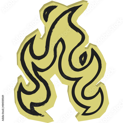 Cut Out Fireflame