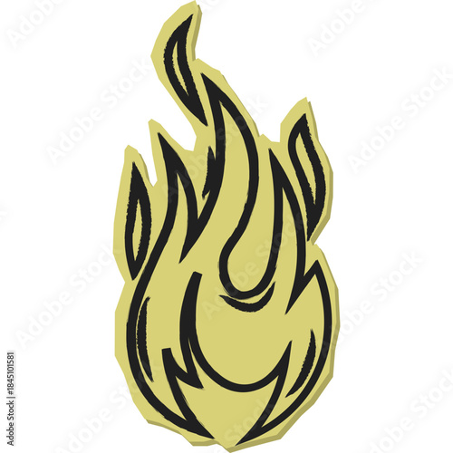 Cut Out Fireflame