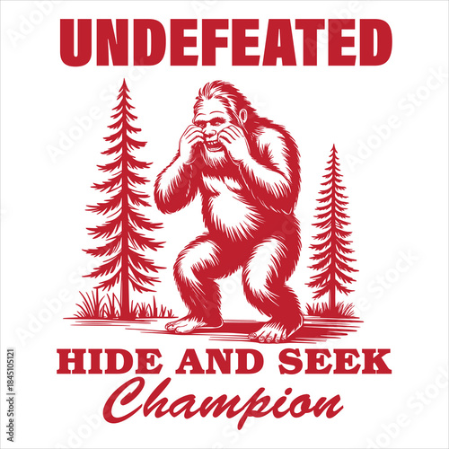 Bigfoot Undefeated Hide And Seek SVG