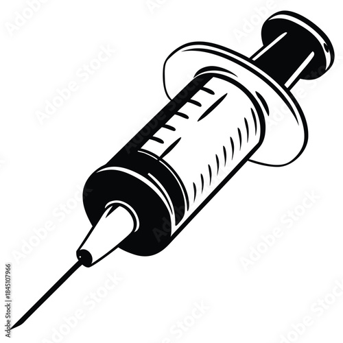 syringe isolated on white