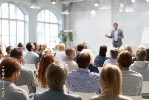 Wallpaper Mural Empowering Education: Men in Modern Conference Setting Torontodigital.ca