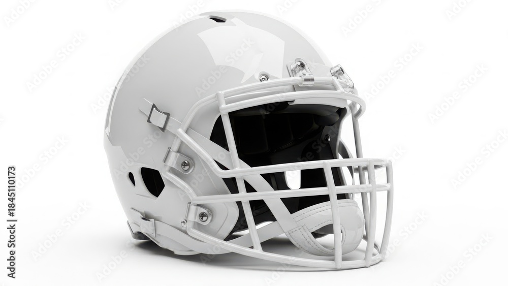 Fototapeta premium White football helmet on display