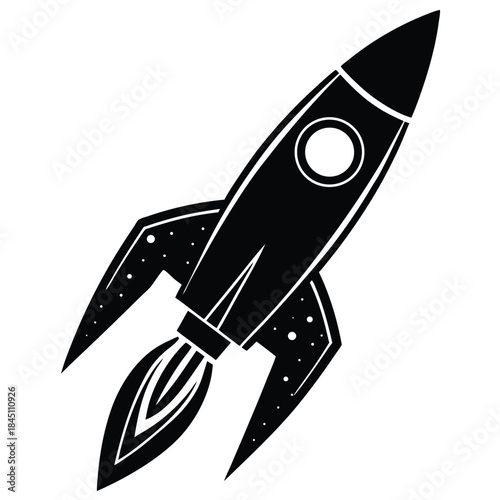 space rocket vector illustration