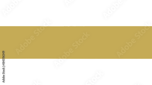 Golden Horizontal Stripe on White Background, Minimalist Graphic Element