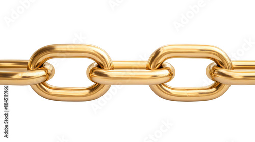 Close up of gold chain link intricate metalwork of single link from gold chain - intricate metalwork of single link from gold chain