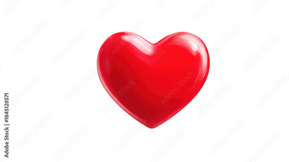 Fototapeta premium Red heart symbol on a black background graphic illustration of a vivid red heart against black
