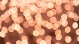 Warm Golden Bokeh Lights Abstract Background.