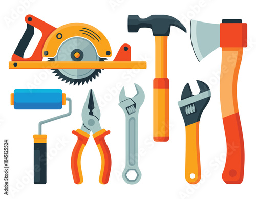 Collection of essential hand tools for various repair and construction tasks