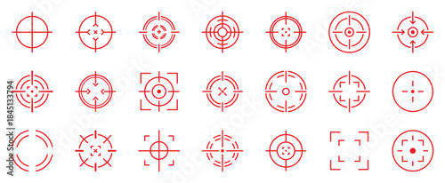 Transparent PNG available
Target and aim icon set, crosshair, bullseye vector, precision, accuracy, and focus icon for aiming, archery, shooting, or navigation