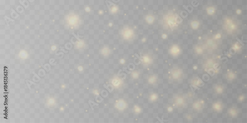 Warm golden stardust swirls gently, forming radiant sparkling trails. The luminous motion creates fantasy charm and elegance. Perfect for celebration and luxury designs VECTOR
