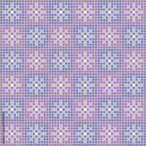 snowflakes of hand drawn squares. vector seamless pattern. winter repetitive background. modern decorative art. geometric fabric swatch.  embroidery template. blue, violet textile design. home decor