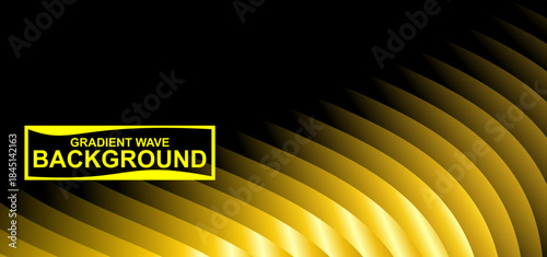 Golden Ember Flow: Abstract Waves of Orange and Black Gradient, Searing Velocity: Dynamic Gold and Charcoal Striped Background