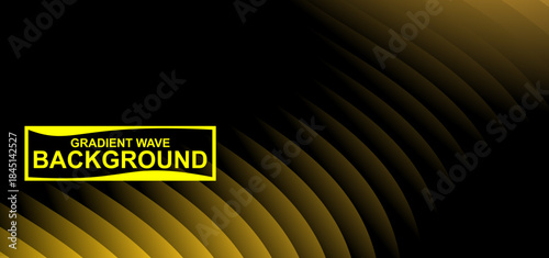 Golden Ember Flow: Abstract Waves of Orange and Black Gradient